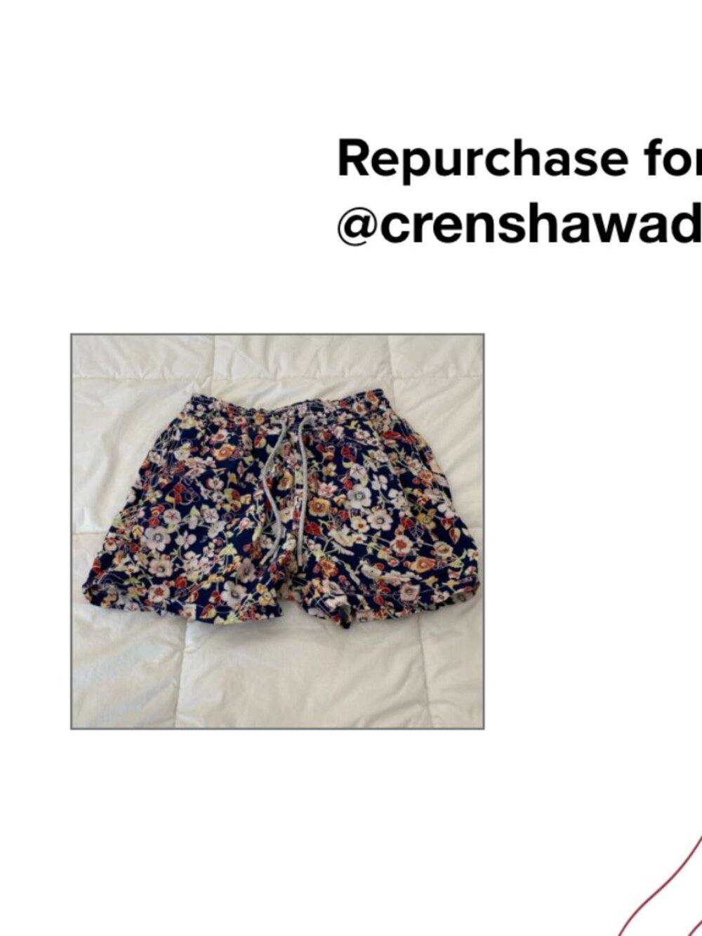 repurchase for @crenshawadam